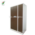 wholesale changing room Furniture modern strong metal Clothes Closet storage 3 Door Steel Wardrobe